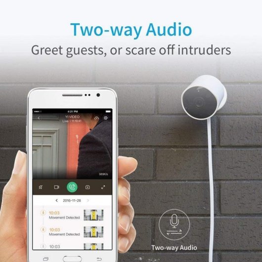 Yi Technology H30 Cámara IP Exterior FullHD WiFi