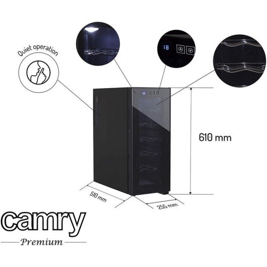 Camry CR 8068 Vinoteca 12 Botellas 33L