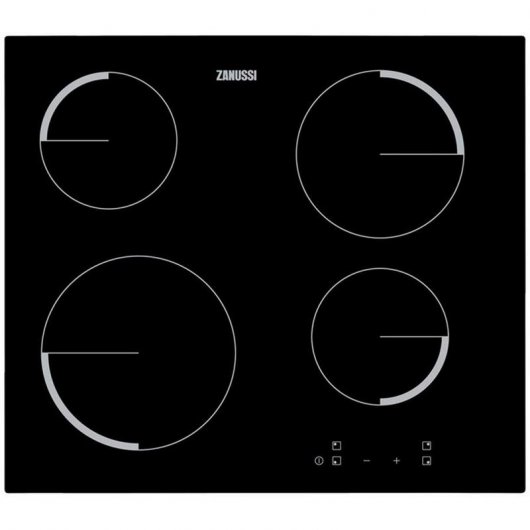 Zanussi ZEV 6240 FBA Placa Vitrocerámica 4 Zonas Negra