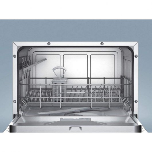 Siemens iQ300 SK26E821EU Lavavajillas Compacto Capacidad 6 Cubiertos A+ Acero Inoxidable