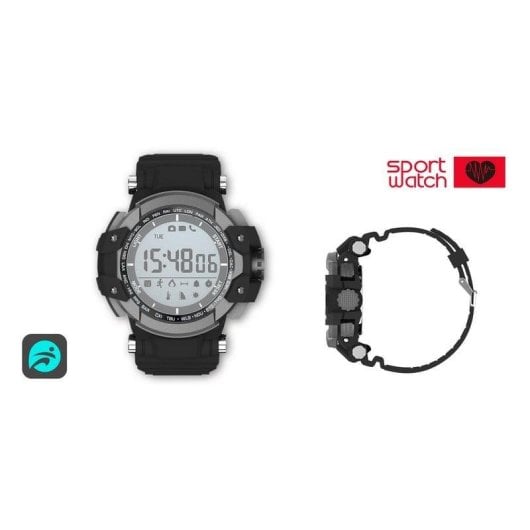 Billow XS15 Bluetooth 1.11" Schwarz Wasserdicht IP68 12 Monate Batterie Sport-Smartwatch