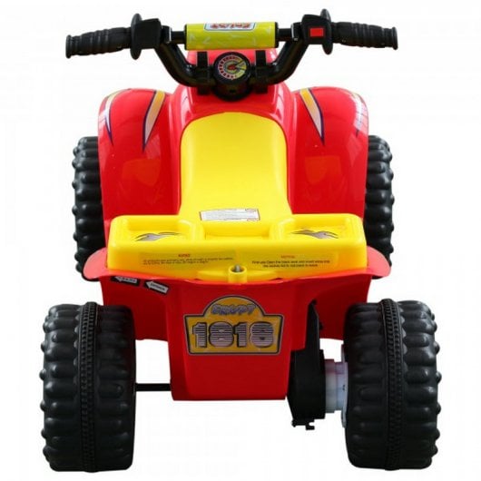HomCom Quad Infantil Coche Eléctrico 6V Negro/Amarillo/Rojo