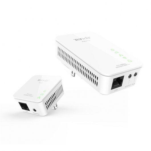 Tenda PW201A + P200 Kit Adaptador de Red Powerline  300Mbps AV200 WiFi