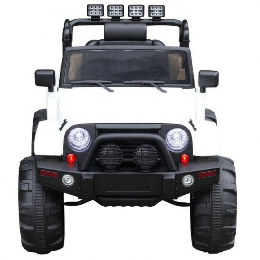 HomCom Todoterreno Coche Eléctrico 12V Blanco