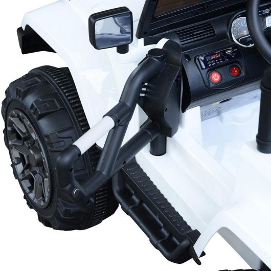 HomCom Todoterreno Coche Eléctrico 12V Blanco