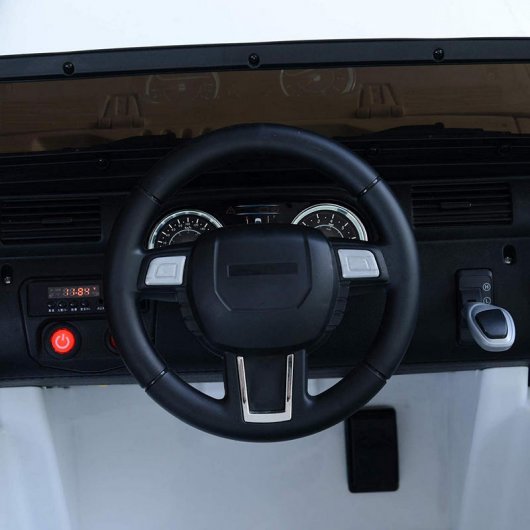 HomCom Todoterreno Coche Eléctrico 12V Blanco