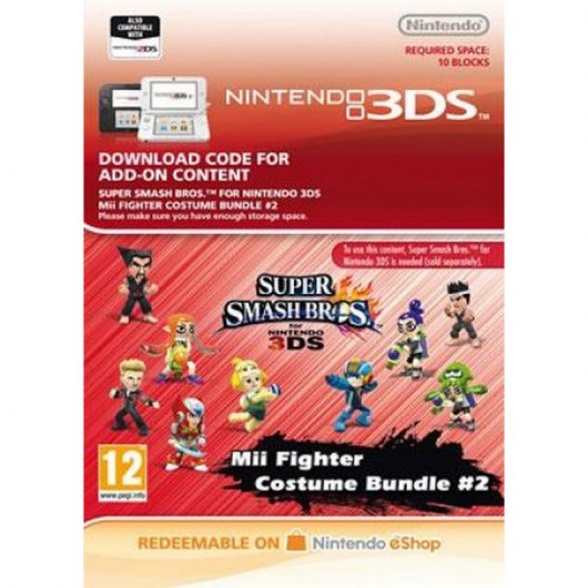 Super Smash Bros. AOC: Mii Fighter Costume Bnd Nintendo 3DS Nintendo eShop