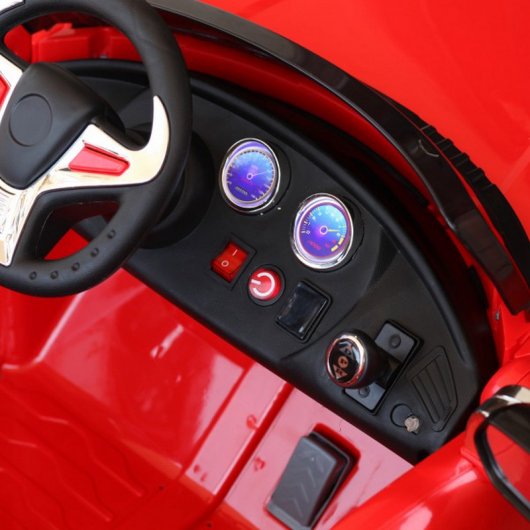 HomCom Coche Eléctrico Doble Apertura 12V Rojo