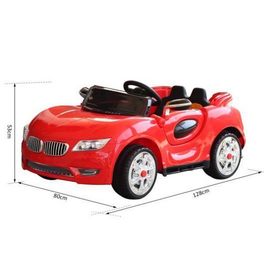 HomCom Coche Eléctrico Doble Apertura 12V Rojo
