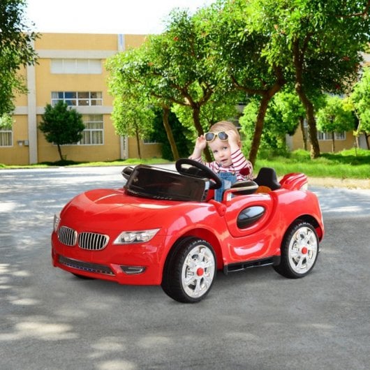 HomCom Coche Eléctrico Doble Apertura 12V Rojo