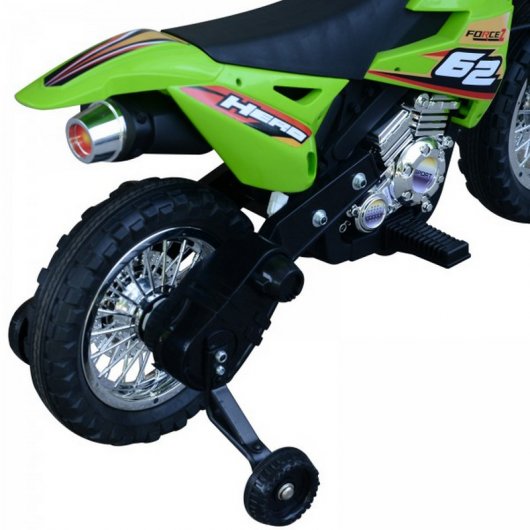 HomCom Moto Eléctrica Correpasillos 6V Verde