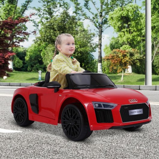 HomCom Audi R8 Spyder Coche Eléctrico 6V Rojo