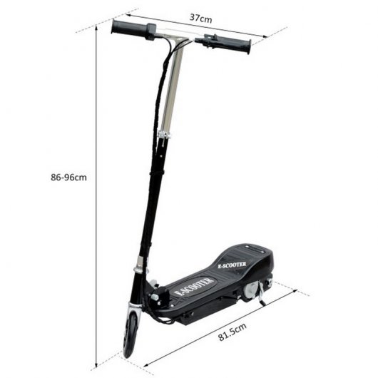 HomCom Trotinete Elétrica 120W Preta