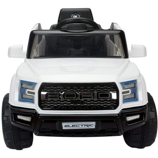 HomCom Electric V8 Speed 4x4 Coche Eléctrico 12V Blanco