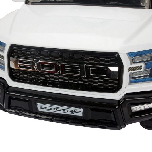 HomCom Electric V8 Speed 4x4 Coche Eléctrico 12V Blanco