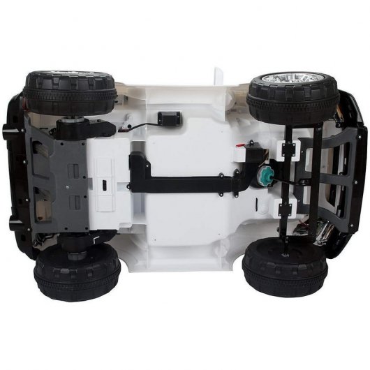 HomCom Electric V8 Speed 4x4 Coche Eléctrico 12V Blanco