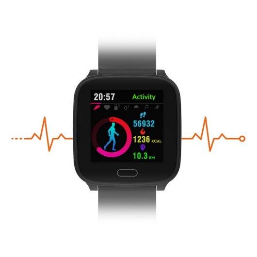 Unotec Reloj Bluetooth Fit-Pro Negro