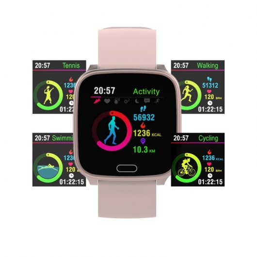Unotec Reloj Bluetooth Fit-Pro Rosa Dorado