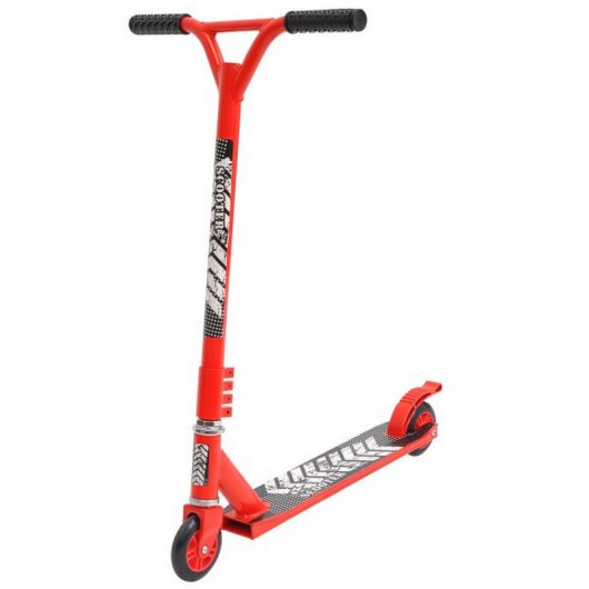 HomCom Scooter Freestyle Patinete para Acrobacias Rojo