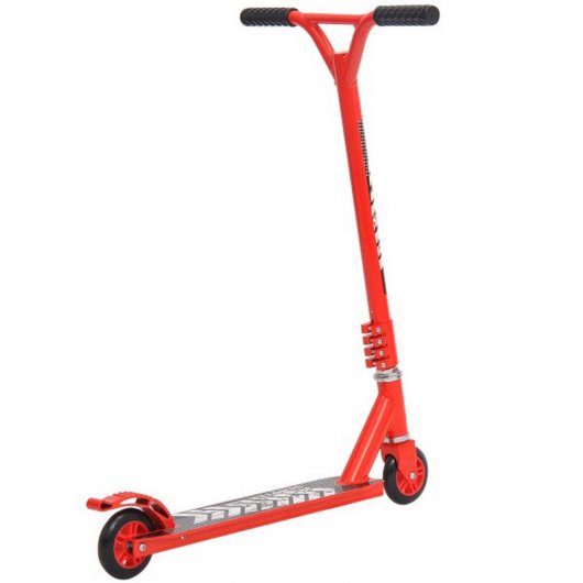HomCom Scooter Freestyle Patinete para Acrobacias Rojo