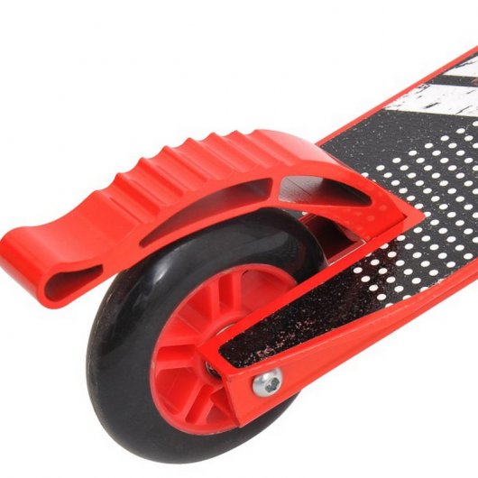 HomCom Scooter Freestyle Patinete para Acrobacias Rojo
