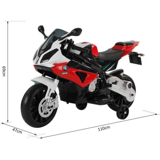 HomCom BMW RR Aterish Moto Eléctrica 12V Roja