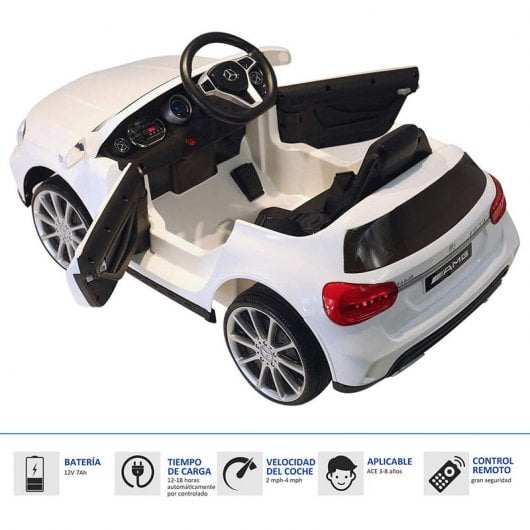 HomCom Mercedes Benz GLA Coche Eléctrico 6V Blanco