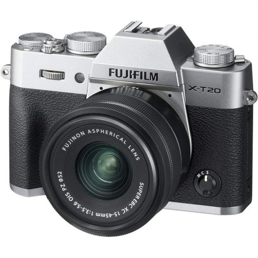 Fujifilm X-T20 24MP WiFi Prateada + Objetiva XC 15-45mm F3.5-5.6 OIS PZ