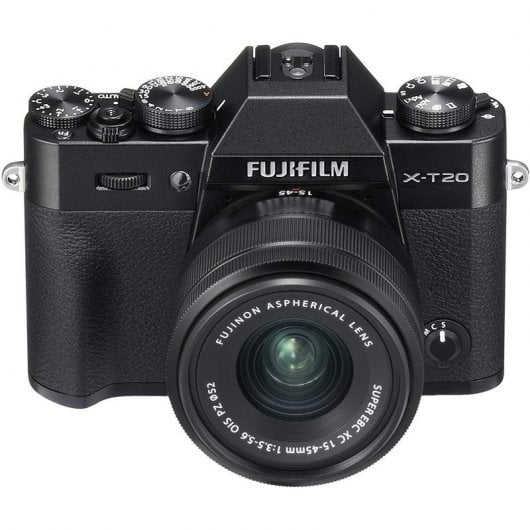 Fujifilm X-T20 24MP WiFi Preta + Objetiva XC 15-45mm F3.5-5.6 OIS PZ