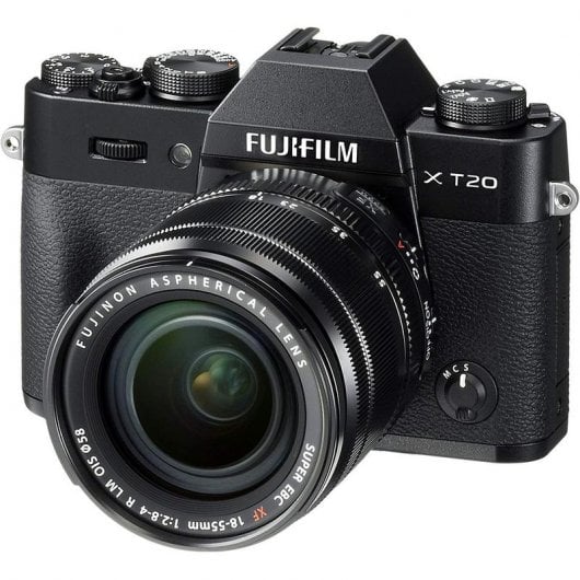 Fujifilm X T20 24MP WiFi Preta + Objetiva XF 18-55mm F2.8-4 R LM OIS