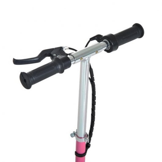 HomCom Scooter Patinete Eléctrico Plegable con Manillar Rosa