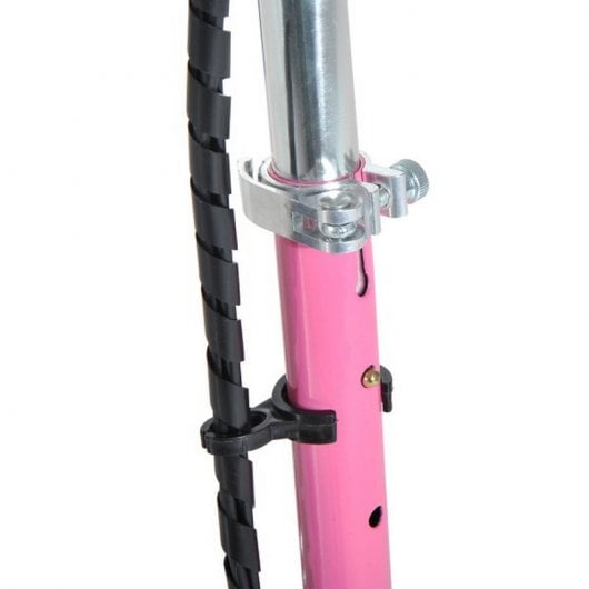 HomCom Scooter Patinete Eléctrico Plegable con Manillar Rosa