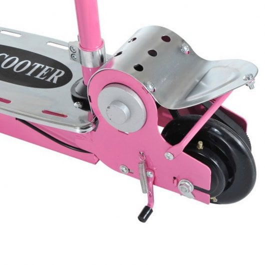 HomCom Scooter Patinete Eléctrico Plegable con Manillar Rosa