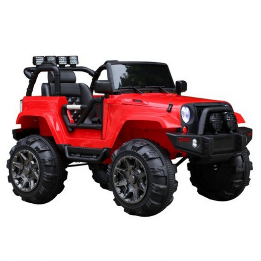 HomCom Todoterreno Coche Eléctrico 12V Rojo