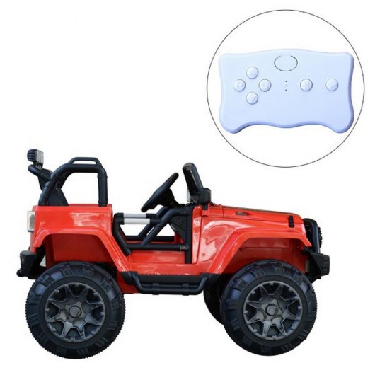 HomCom Todoterreno Coche Eléctrico 12V Rojo
