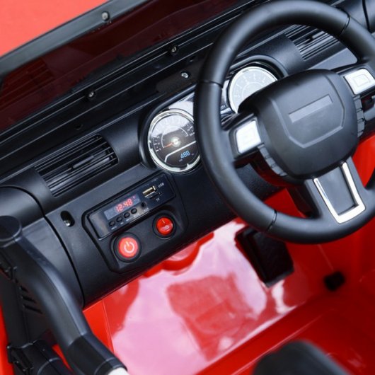 HomCom Todoterreno Coche Eléctrico 12V Rojo