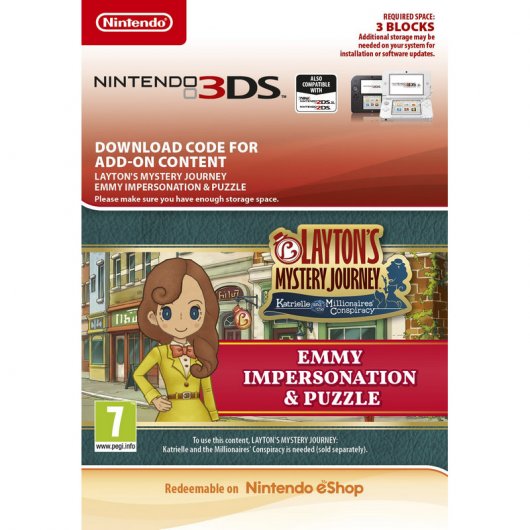 Layton's Mystery Journey DLC: Emmy Impersonation & Puzzle Nintendo 3DS Nintendo eShop