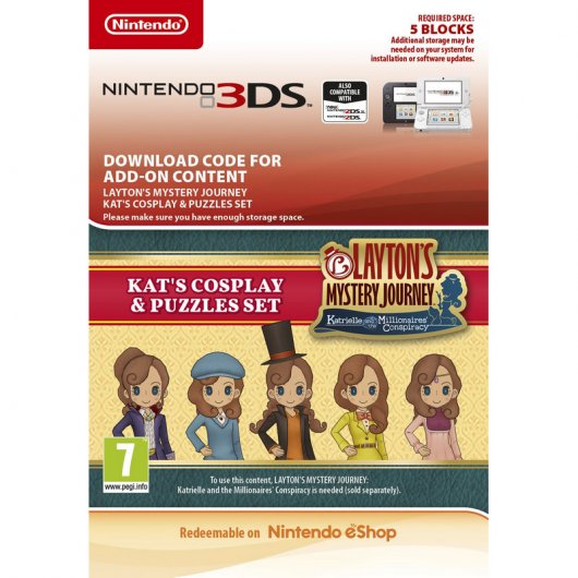 El Misterioso Viaje de Lady Layton: Kat's Cosplay & Puzzles Set Nintendo 3DS Nintendo eShop