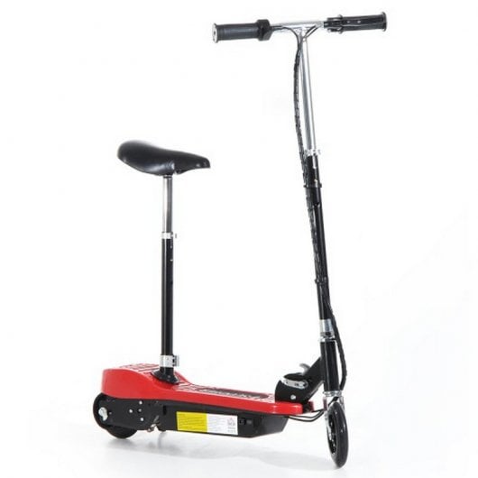 HomCom Patinete Eléctrico Plegable 120W Rojo