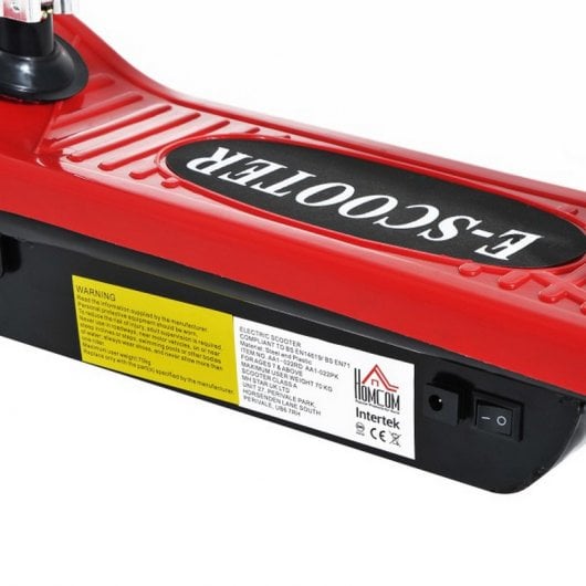 HomCom Patinete Eléctrico Plegable 120W Rojo