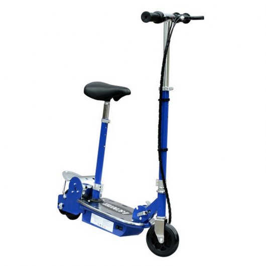 HomCom Scooter Patinete Eléctrico Plegable 120W Azul