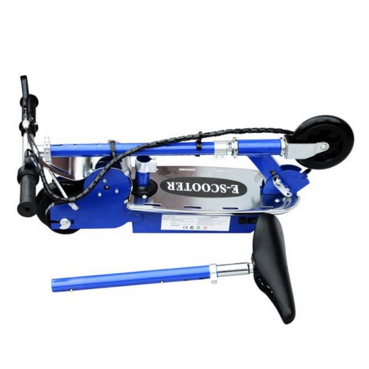 HomCom Scooter Patinete Eléctrico Plegable 120W Azul