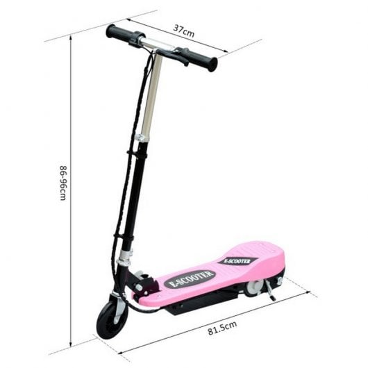 HomCom E-Scooter Patinete Eléctrico 120W Rosa