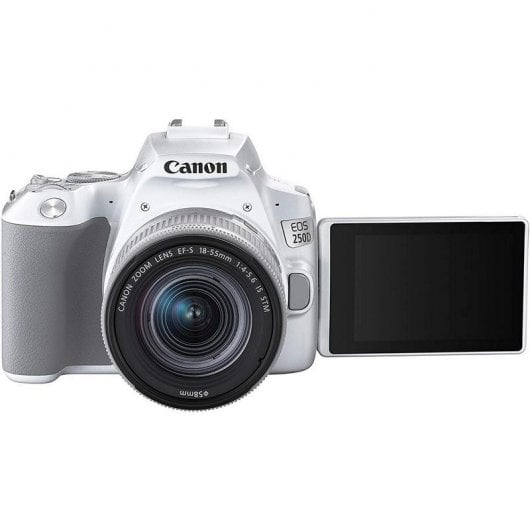 Canon 250D 24MP WiFi Bianco + obiettivo EF-S 18-55mm F4-5.6 IS STM