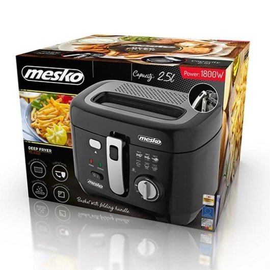 Oliefriteuse Mesko MS 4908 2,5 L 1800 W met Regelbare Thermostaat