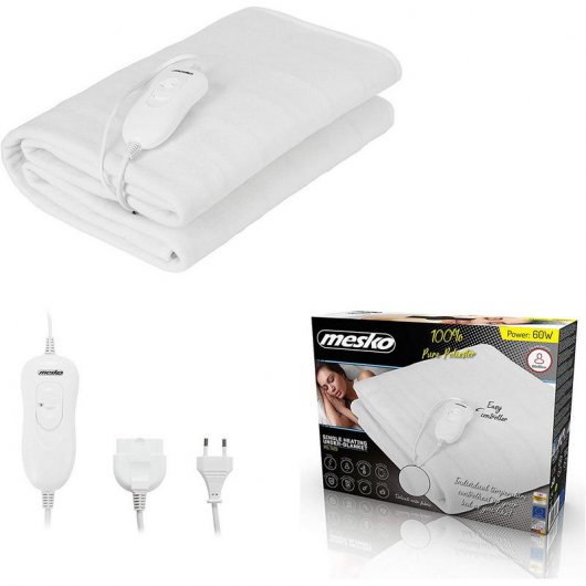 Mesko MS 7419 Calientacamas 60W Blanco