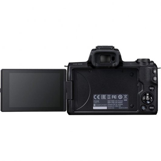 Canon M50 24MP WiFi Negra + Objetivo EF-M 15-45mm F3.5-6.3 IS STM
