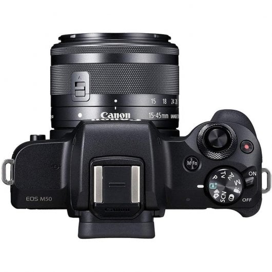 Canon M50 24MP WiFi Negra + Objetivo EF-M 15-45mm F3.5-6.3 IS STM