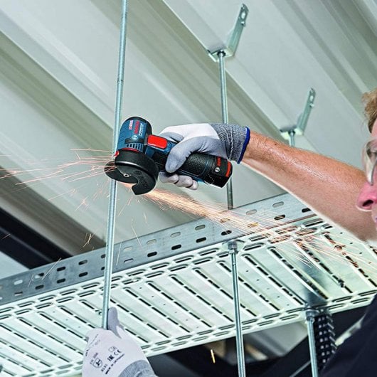 Bosch Professional GWS 12V-76 Amoladora Angular L-BOXX + 2 Baterías 2.5Ah + Accesorios