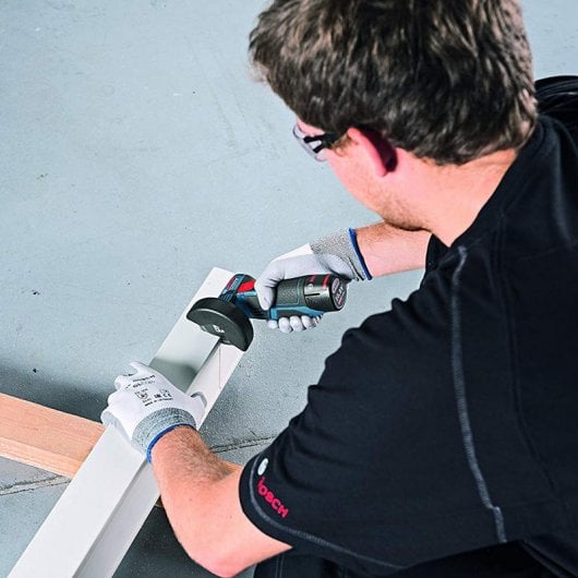 Bosch Professional GWS 12V-76 Amoladora Angular L-BOXX + 2 Baterías 2.5Ah + Accesorios